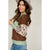 Cheetah Sleeve Dual Color Sweater - Betsey's Boutique Shop - Outerwear
