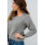 Raw Stitched Textured Sweater - Betsey's Boutique Shop - Outerwear