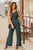 Draped Collar Thin Strapped Jumpsuit - Betsey's Boutique Shop -