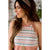 Striped Top Halter Tank - Betsey's Boutique Shop - Shirts & Tops