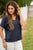 Textured Relaxed V Tee - Betsey's Boutique Shop -