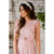 Thin Striped Embroidered Flutter Trim Dress - Betsey's Boutique Shop - Dresses