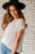 Relaxed Bottom Wrap V-Neck Blouse - Betsey's Boutique Shop - Shirts & Tops