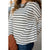 Abstract Stitched Striped Tee - Betsey's Boutique Shop