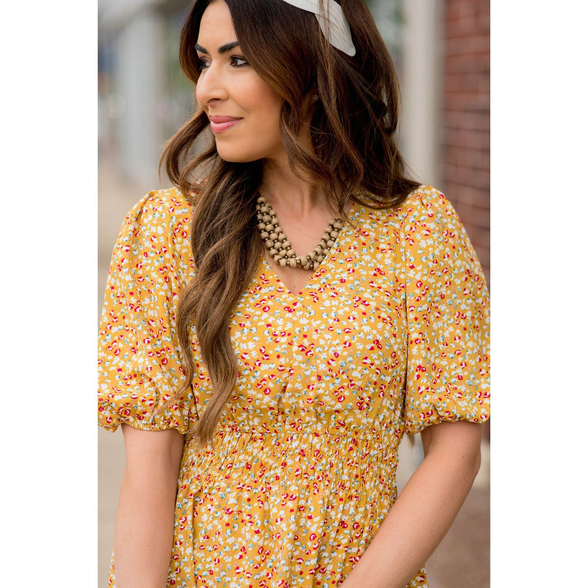 Poppy Balloon Sleeve Peplum Blouse - Betsey's Boutique Shop