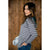 Striped Teal Accent Hoodie - Betsey's Boutique Shop - Shirts & Tops