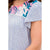Mixed Prints Flutter Sleeve Tee - Betsey's Boutique Shop - Shirts & Tops