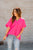 Oversized Relaxed V Blouse - Betsey's Boutique Shop -