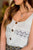 Mixed Knit Button Accent Tank - Betsey's Boutique Shop -