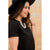 Cut Out Collar Tee - Betsey's Boutique Shop - Shirts & Tops