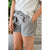 Tie Waist Cuffed Shorts - Betsey's Boutique Shop - Shorts