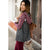 Burgundy Striped Charcoal Hoodie - Betsey's Boutique Shop - Shirts & Tops