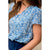 Floral V-Neck Tee - Betsey's Boutique Shop - Shirts & Tops