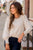 Swiss Dot Cinched Sleeve Blouse - Betsey's Boutique Shop -