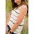 V-Neck Striped Sweater Tank - Betsey's Boutique Shop - Shirts & Tops