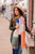 Vibrant Block Dipped Scarf - Betsey's Boutique Shop - Scarves