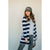 Wide Striped Cardigan - Betsey's Boutique Shop - Coats & Jackets