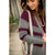 Striped Accent Knit Tunic Cardigan - Betsey's Boutique Shop - Coats & Jackets