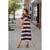 Blocked Stripe Pocket Midi Dress - Betsey's Boutique Shop - Dresses