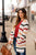 Striped Knit Tunic Cardigan - Betsey's Boutique Shop - Coats & Jackets