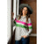Color Blocked Cowl Neck - Hot Pink - Betsey's Boutique Shop - Shirts & Tops