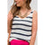 V-Neck Striped Knit Tank - Betsey's Boutique Shop - Shirts & Tops