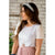 Detailed Eyelet Sleeve Tee - Betsey's Boutique Shop - Shirts & Tops
