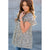 Tiered Patterned Flittery Sleeved Blouse - Betsey's Boutique Shop - Shirts & Tops