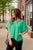Oversized Relaxed V Blouse - Betsey's Boutique Shop -