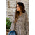 Long Sleeve Hint of Color Leopard Dress - Betsey's Boutique Shop