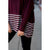 Poncho Style Striped Cowl Neck Sweater - Betsey's Boutique Shop - Outerwear