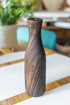 Tall Stained Wooden Vase