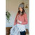 Dual Tone Hoodie - Salmon - Betsey's Boutique Shop - Shirts & Tops
