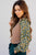 Floral Sleeve Ribbed Body Tee - Betsey's Boutique Shop -