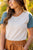 Tri Color Ribbed Tee - Betsey's Boutique Shop -