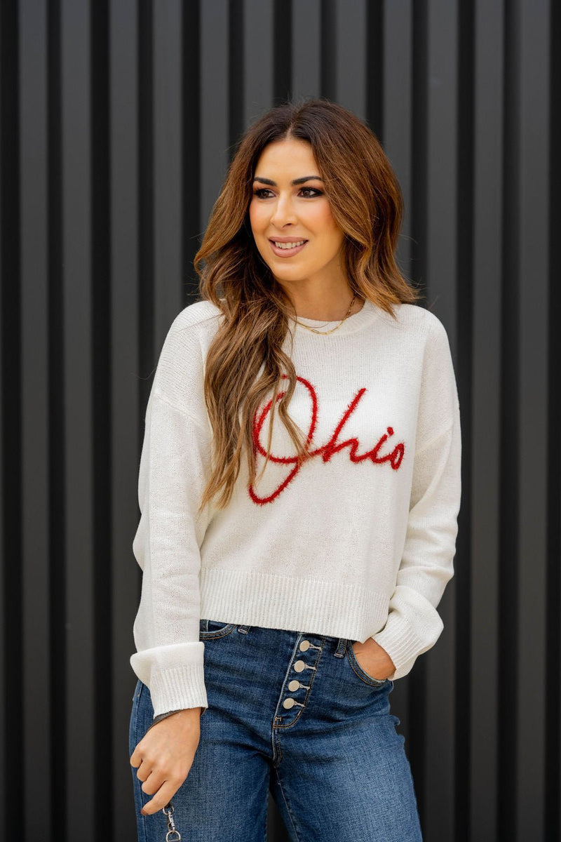 Ohio Tinsel Sweater Betsey's Boutique Shop