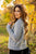 Ribbed Trim Heathered Sweater - Betsey's Boutique Shop -