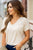 Textured Relaxed V Tee - Betsey's Boutique Shop -