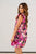 Watercolor Floral Tiered Ruffle Trim Dress - Betsey's Boutique Shop -