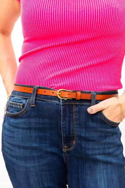 Rosa Cognac Belt