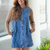 Easy Going Button Up Denim Dress
