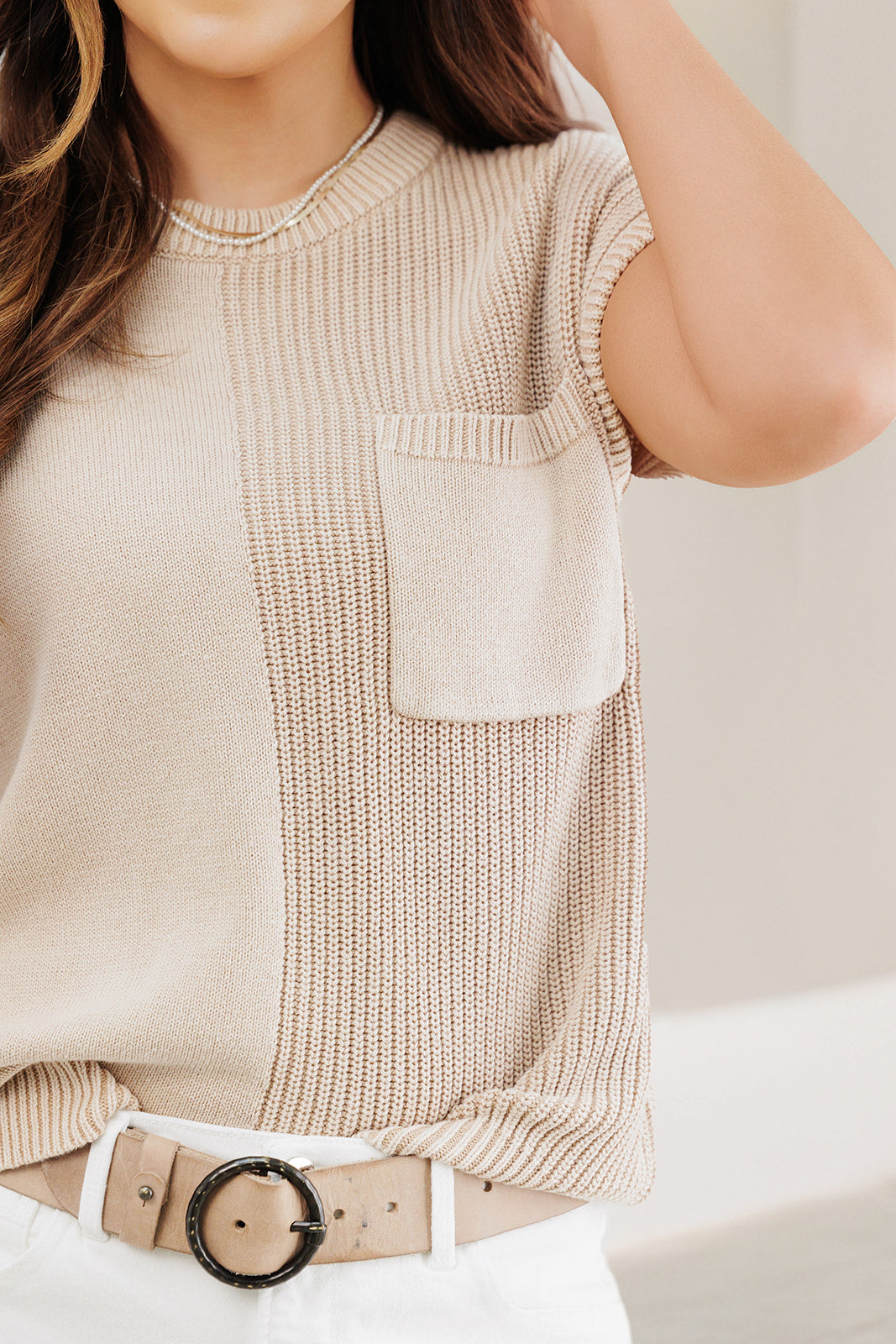 Beige Wool Agnès Sweater L'Envers Beige Wool Agnès Sweater L'Envers
