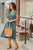 Textured Dot Ruffle Bottom V Midi Dress - Betsey's Boutique Shop -