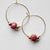 Bel Koz Square Bead Hoop Earring