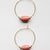 Bel Koz Oval Bead Hoop Earring