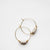 Bel Koz Oval Bead Hoop Earring
