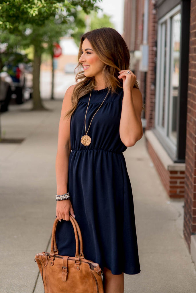 Simple Cinched Tank Dress - Betsey's Boutique Shop -