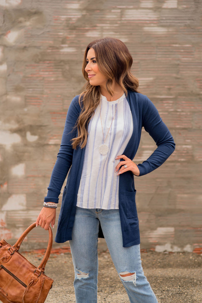 Betsey's Super Soft Pocket Tunic Cardigan - Betsey's Boutique Shop -