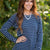 Mixed Stripe Zipper Bottom Sweatshirt