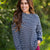Knit Stripe Neck Zipper Sweater